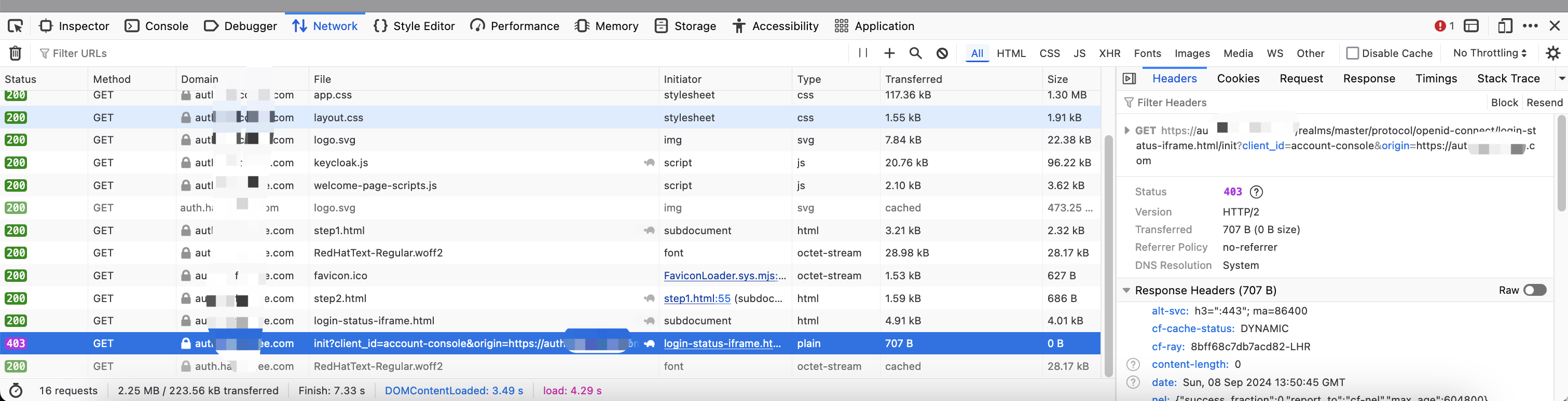 Keycloak 报 failed to initialize keycloak_Network_02