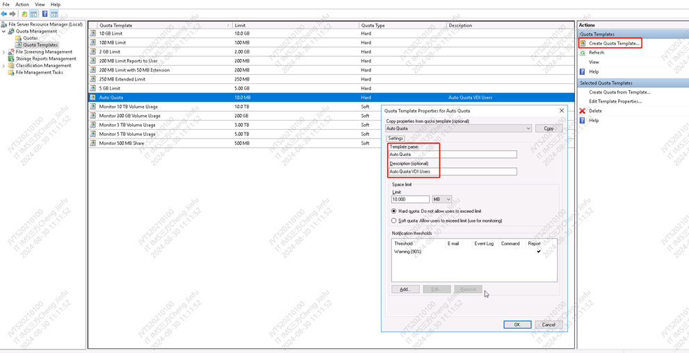 Windows 文件资源管理之配额_当前目录_02