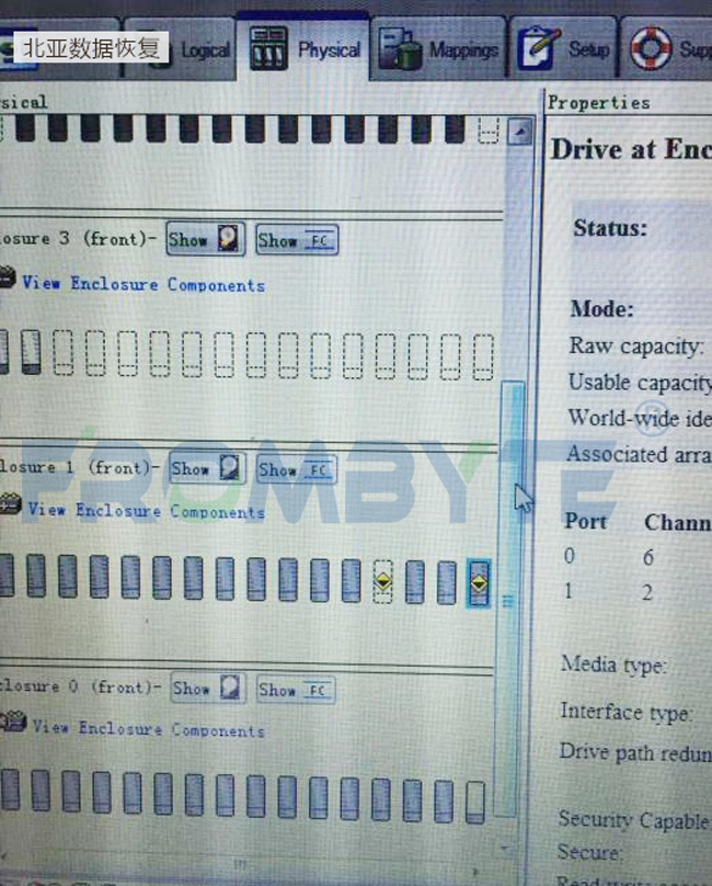 服务器数据恢复—存储设备硬盘指示灯亮黄灯，raid5阵列崩溃，存储不可用的数据恢复案例_数据恢复_04