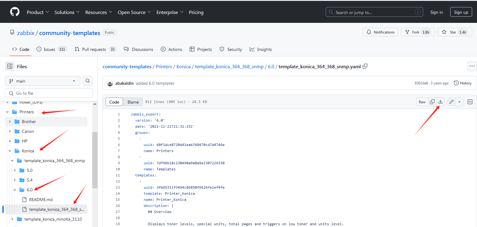 zabbix  6.4 监控打印机 C266 柯尼卡美能达 bizhub C266  template_konica_364_368_snmp_客户端_02