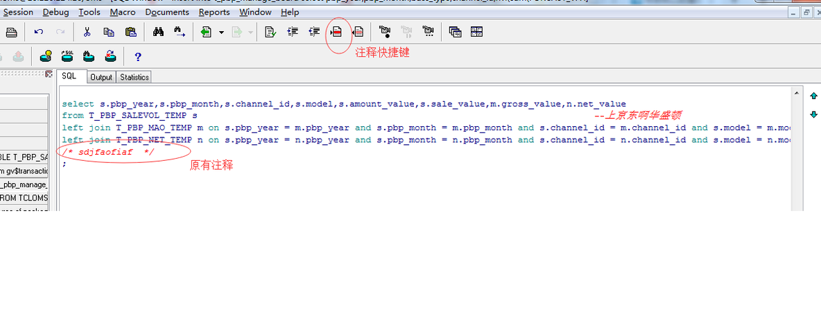 关于注释对sql语句的影响_问题重现