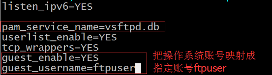 实验——基于文件验证和MYSQL验证的vsftpd虚拟用户_Linux_12