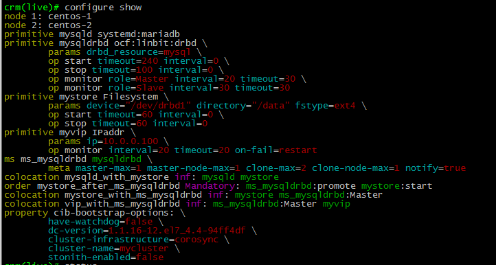 drbd+mariadb+corosync+pacemaker构建高可用，实现负载均衡_drbd_02