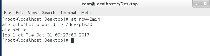 Linux--系统延时及定时任务_ at 