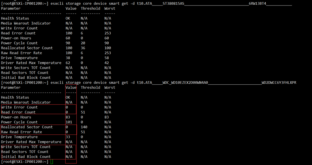 ESXi主机 查看硬盘健康信息（SMART）_esxi_06