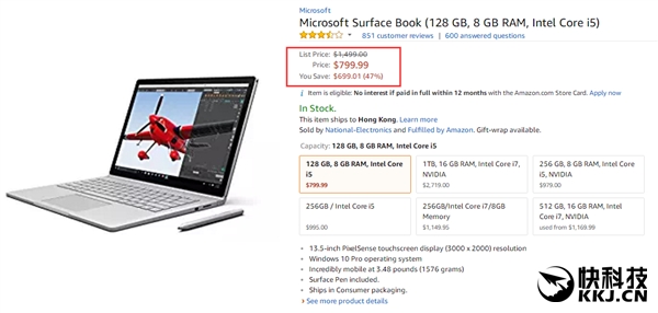 说出来没人信！微软Surface Book价格直接腰斩