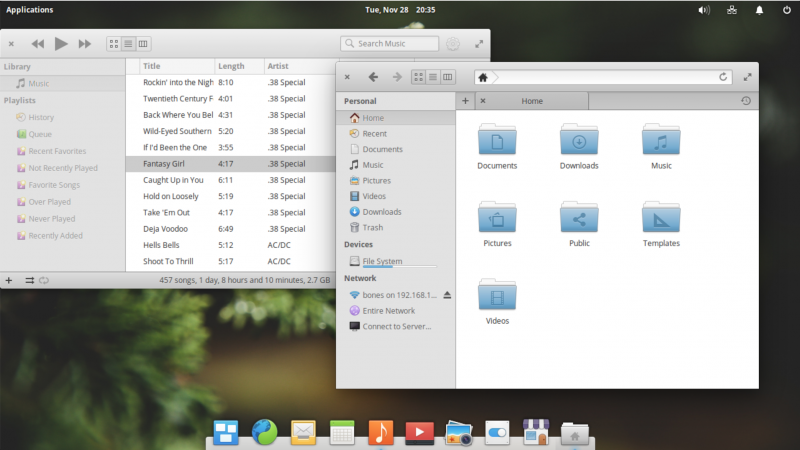 图 1： Elementary OS Pantheon.