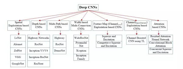 深度 CNN 架构分类