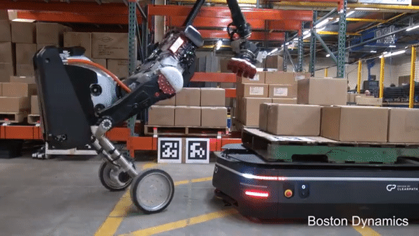 波士顿动力双轮机器人Handle即将出道！与物流机器人OTTO搭档运货