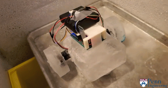 美国科学家用冰造了辆机器车，自己的轮子自己修，要上火星赴南极！
