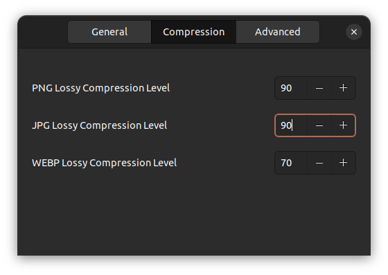curtail compression options