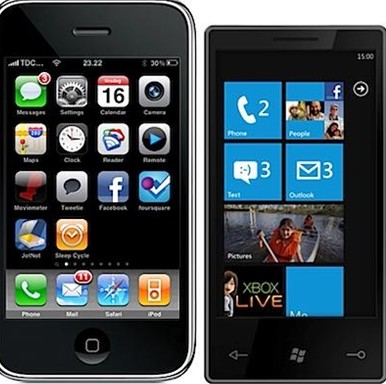 iPone与Windows Phone 7对比
