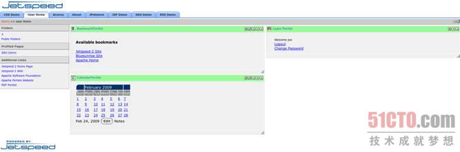 Apache Jetspeed门户：包括一个日历Portlet