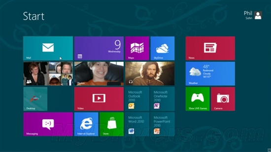 微软演示新版Windows 8