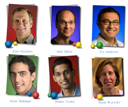 Google六名新任命的高级副总裁