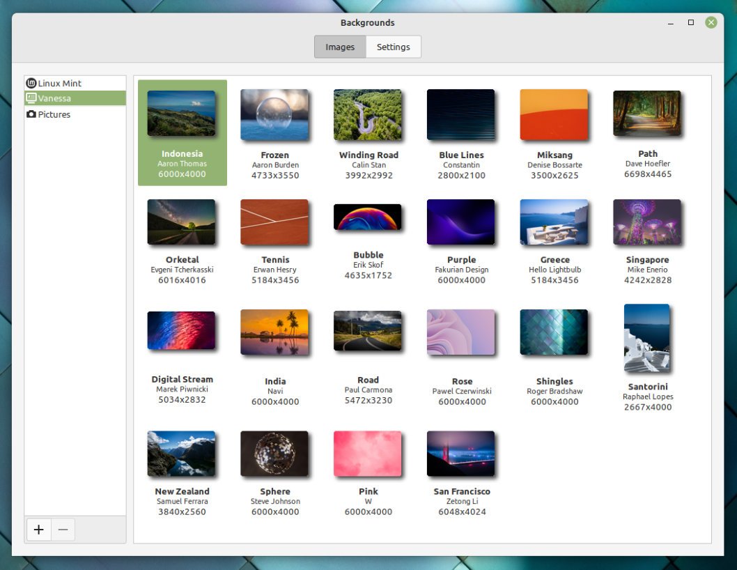 New Wallpapers in Linux Mint 21
