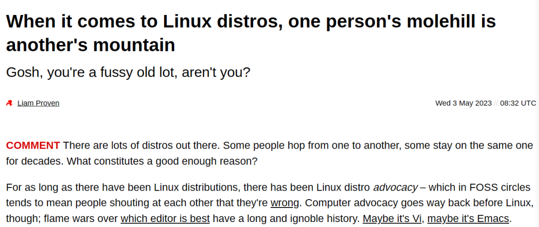 又该换Linux版本了！