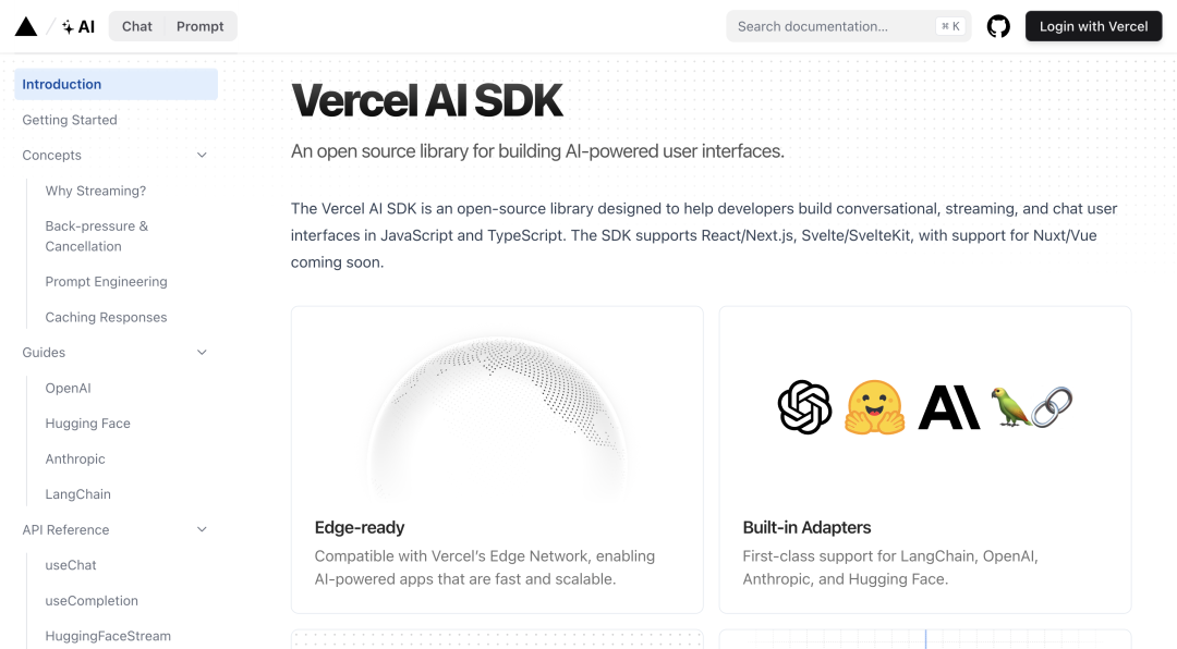 Vercel 推出 AI SDK、AI 应用模板，快速构建 AI 应用！