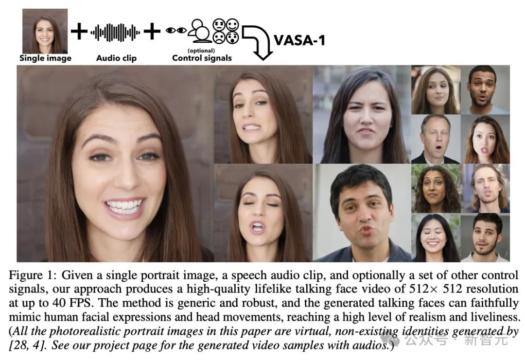 一张照片+音频=超逼真数字人视频！VASA-1模型拉开「实时交互」大幕-AI.x社区