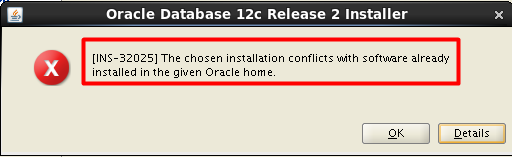 ORACLE 12C 三节点 RAC 安装报错 [INS-32025] _ 三节点_02