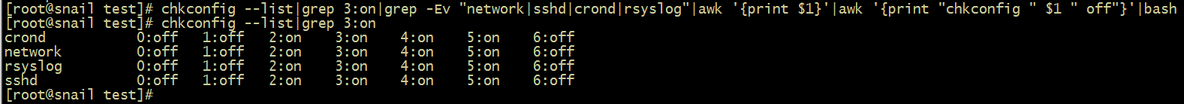 linux awk命令批量关闭系统开机自启动服务_命令_04