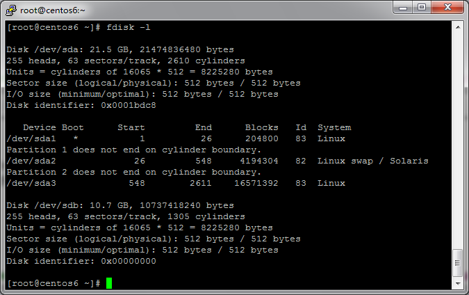 使用fdisk给新硬盘分区_fdisk_08