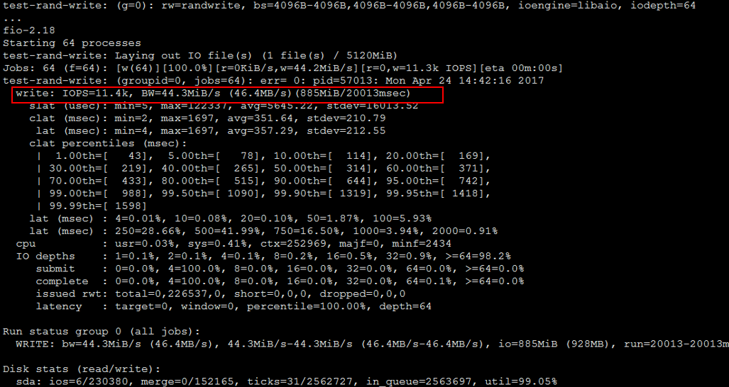 Linux下 fio磁盘压测笔记_linux
