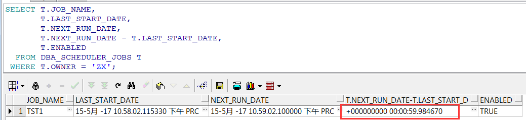 Oracle Scheduler中的repeat_interval_Scheduler