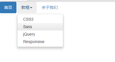 bootstrap-导航加下拉菜单（二级导航）_bootstrap