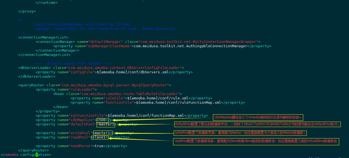 amoeba实现mysql读写分离+主从复制架构_读写分离_10