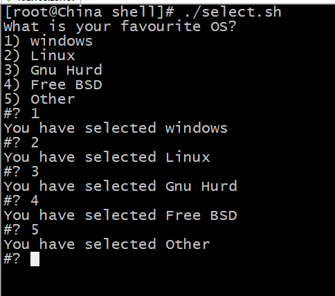 linux之shell编程select和case用法_linux