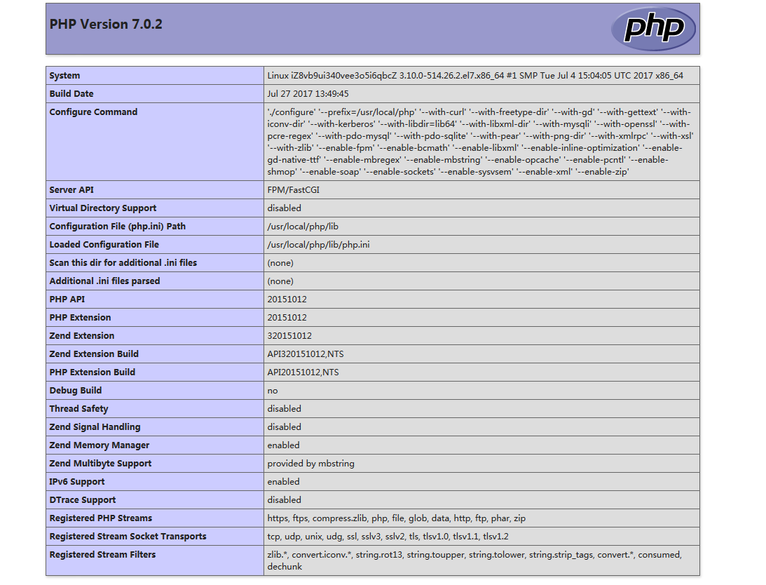  Centos 7.3环境PHP7.0安装 _PHP