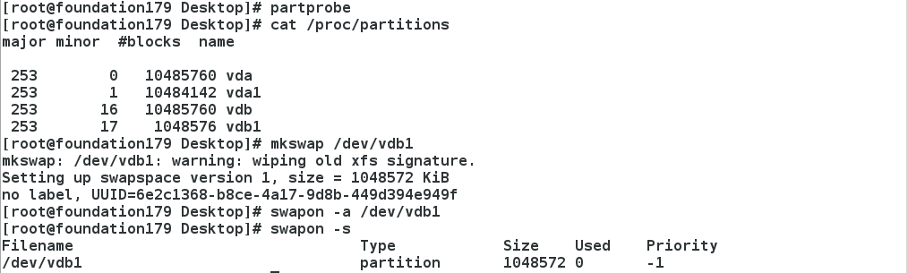 运维学习之磁盘的分区划分、管理及应用、swap分区_Linux_17