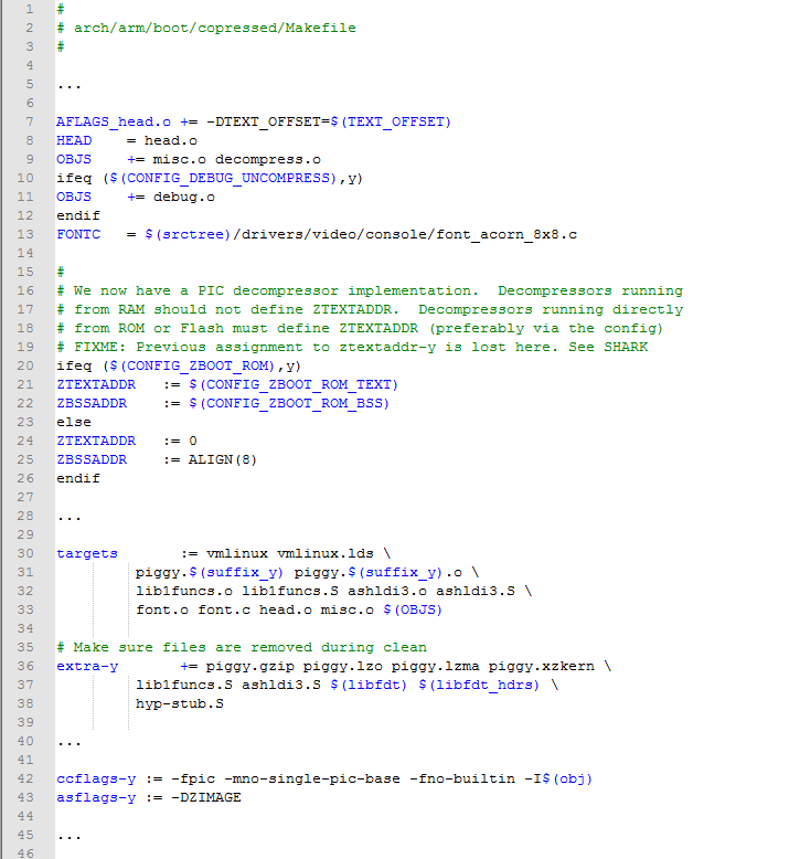 Linux Kernel Makefile简析 之 make zImage_Kernel_36