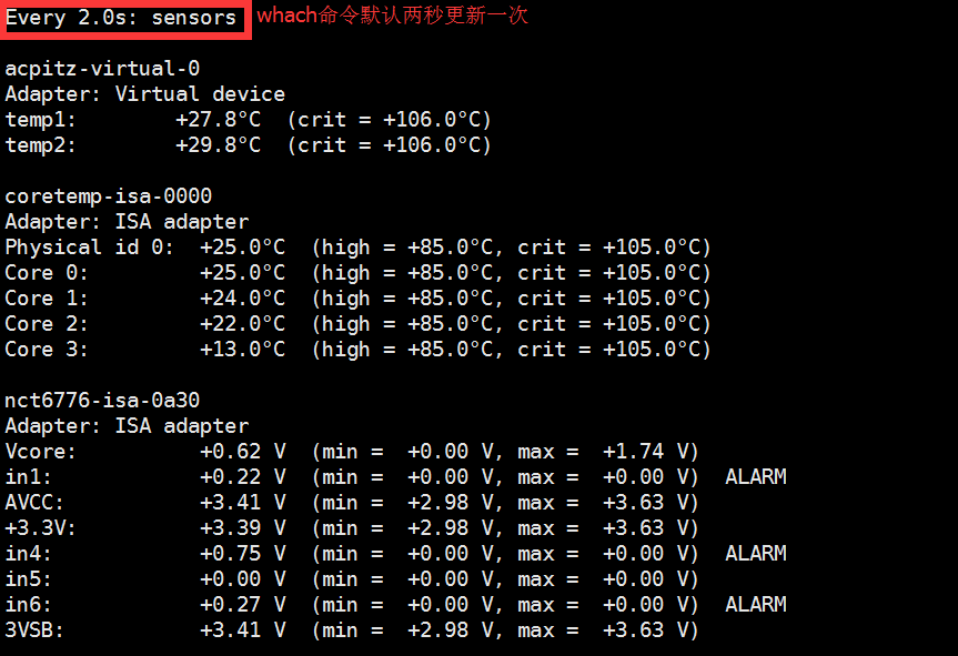 Linux查看机器CPU温度_linux