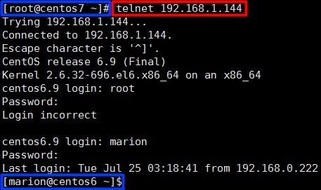 CentOS 6.9中Telnet的安装配置_telnet_04