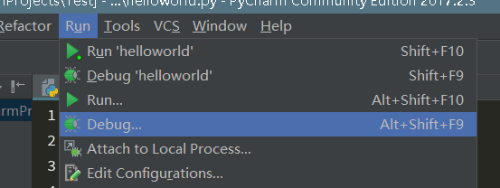 第三次课：Pycharm参数设置、常用快捷键、调试方法_pycharm_06