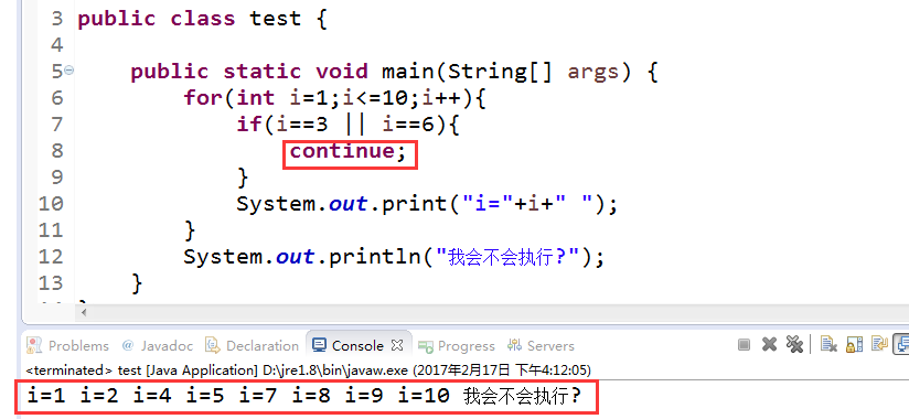 break,continue,return区别_continue