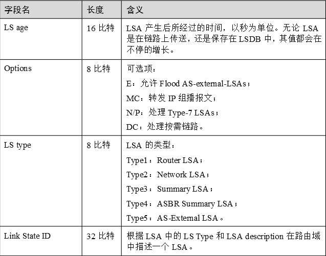 OSPF LSA报文格式详解_格式详解_02