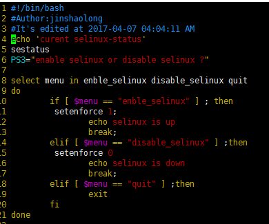 编写脚本selinux.sh，实现开启或禁用SELinux功能_selinux