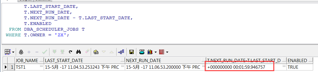 Oracle Scheduler中的repeat_interval_Oracle_02