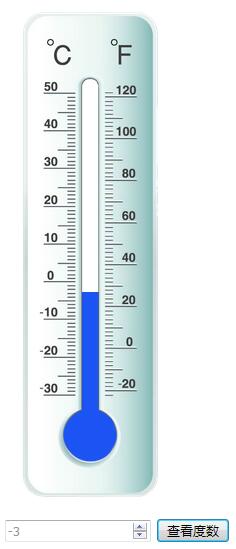 jquery溫度計支持攝氏度華氏度同時展示