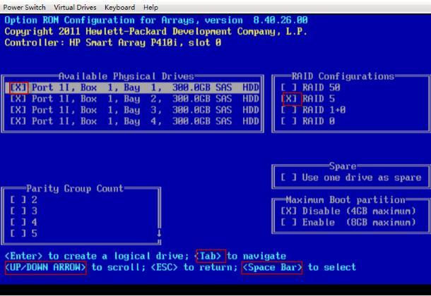 HP P410 Raid阵列卡开机配置阵列直接安装系统_Raid卡 P410_08