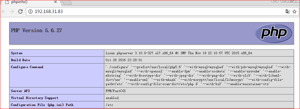 fcgi模式下编译安装LAMP+xcache_分主机_04