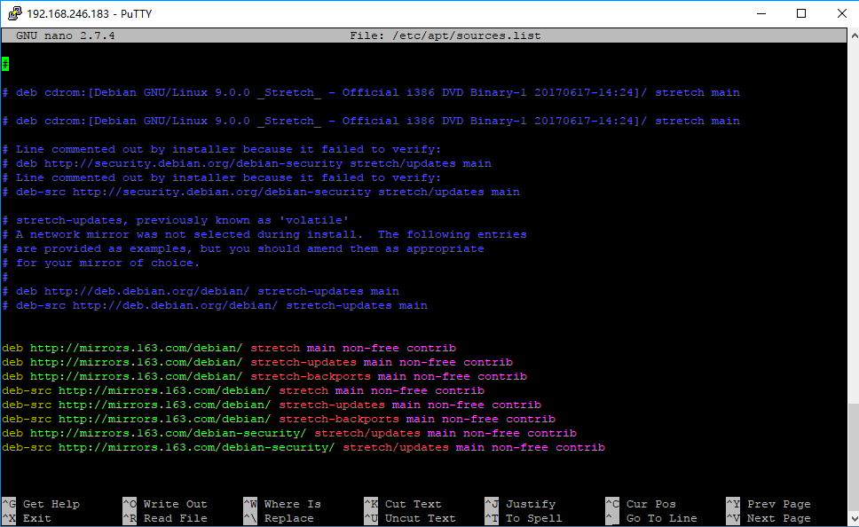 Debian9安装163镜像源_163_02