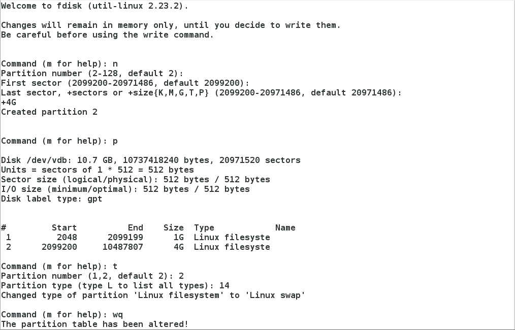 运维学习之磁盘的分区划分、管理及应用、swap分区_Linux_12