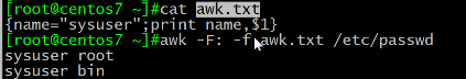 Linux三剑客之一awk_awk