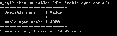 open函數參數，MySQL啟動參數(三) —— table_open_cache