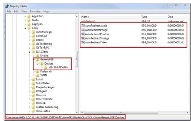 解决USB key在citrix虚拟桌面里使用的问题_USB映射_07