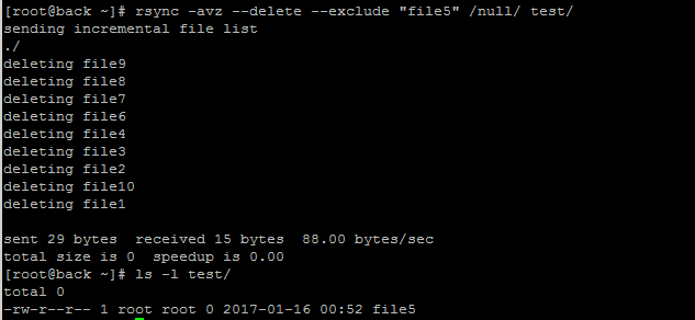 案例：二种实用方法去删除文件夹的文件并保留指定的文件方法_rsync_03